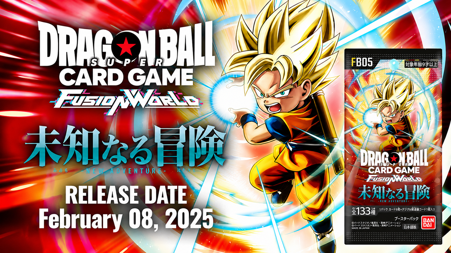Dragon Ball Super Card Game: Fusion World – New Adventure [FB05] 24 Packs Booster Box (Japanese)